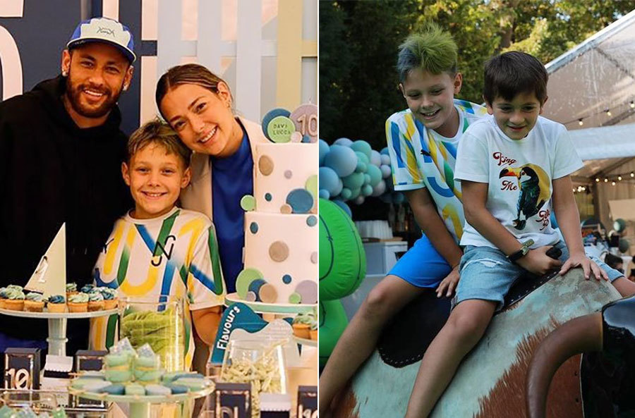 Con trai Messi dự sinh nhật nhóc nhà Neymar - Ngôi sao